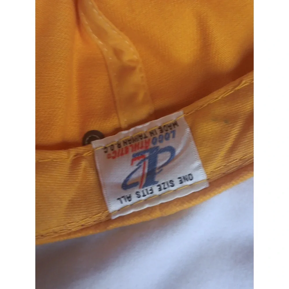 Pittsburgh Steelers Cap Hat Pro‎ Line Logo Athletics Yellow Strap Back Hook Loop